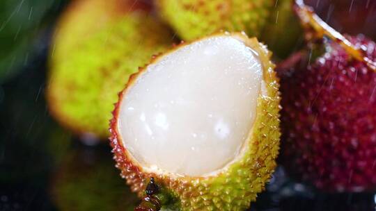 可商用水果生鲜荔枝妃子笑高清视频素材