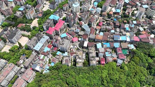 城市居民房屋建筑航拍