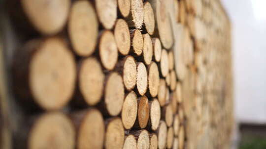 木头 圆柱 装饰品 摆件 很多木头