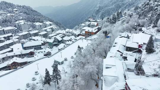 江西九江庐山风景区冬季雪景风光