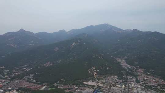 山东泰安泰山风光航拍