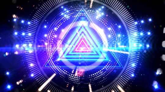 炫酷三角几何LED灯光特效