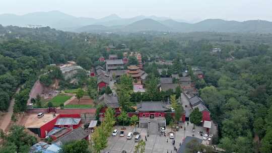 航拍平顶山汝州风穴寺