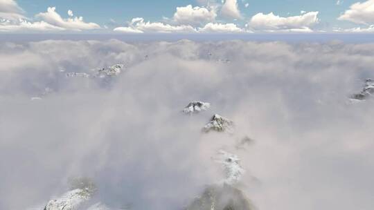 云层下的山区