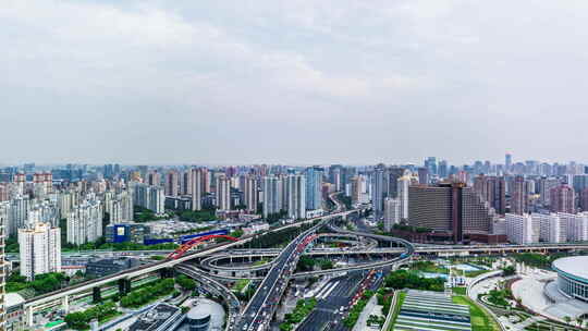 【延时】上海内环漕溪北路立交桥夜景