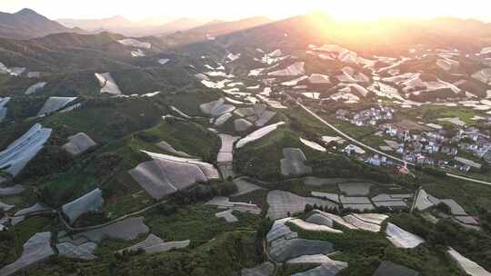 江西赣州赣南寻乌县脐橙种植基地航拍