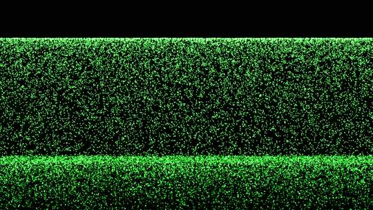 4K绿色粒子瀑布下落视频