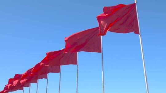 天安门广场红旗视频素材模板下载
