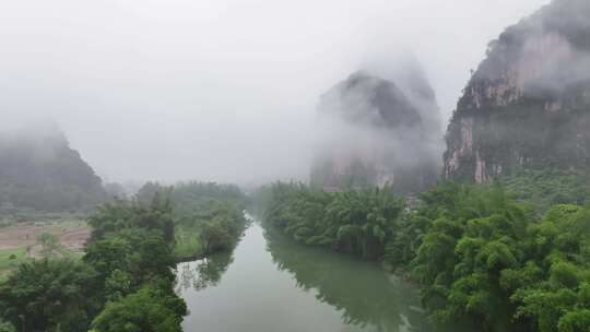 遇龙河风光航拍