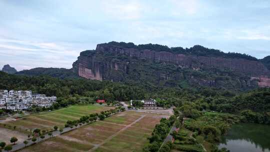 航拍韶关丹霞地貌 丹霞山阳元峰长老峰景区