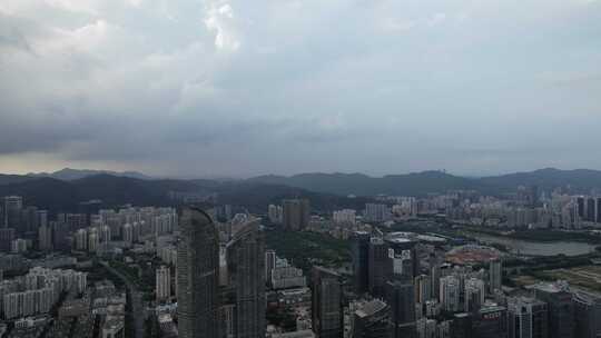 深圳车公庙城市群暴风雨