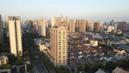 上海黄浦区新天地4K航拍原素材视频素材模板下载