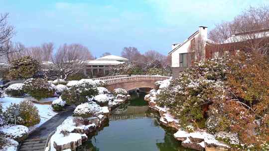 园林景观雪景