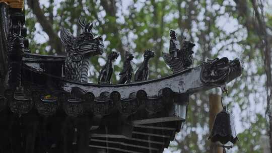 下雨天暴雨雨水大雨雨滴雨景