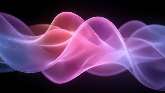 绚丽多彩的抽象光波律动背景