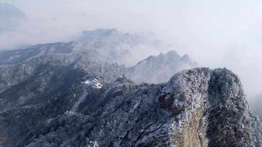 南太行伏牛山雪景雾凇云海自然风光