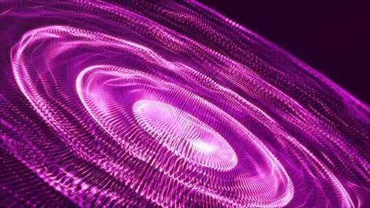 粒子眼波背景环状紫色能量4K视频素材模板下载