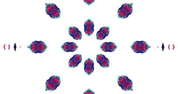 061 4K迷幻抽象液体泡沫万花筒背景