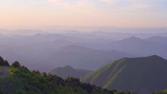 杭州临安大明山牵牛岗群山风景