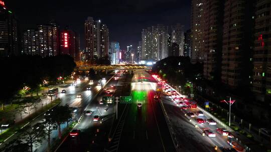 深圳桂庙路桂庙隧道夜景