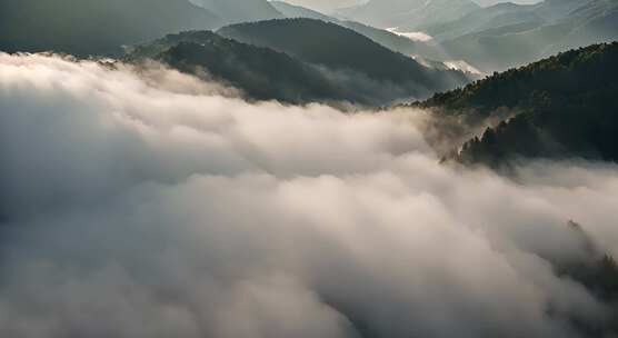 唯美风光日出日落云海风景唯美开场航拍中国