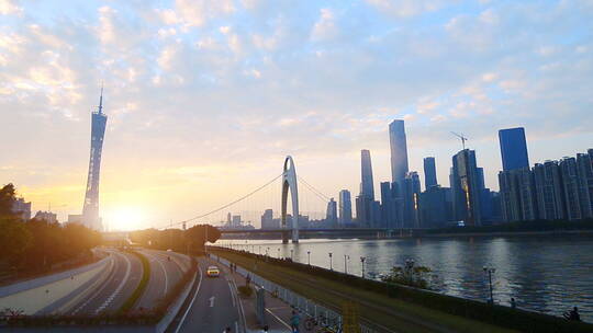 广州现代建筑外观城市广场