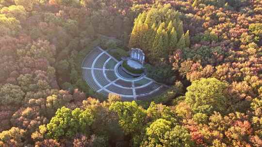 南京秋天 音乐台 中山陵风景区