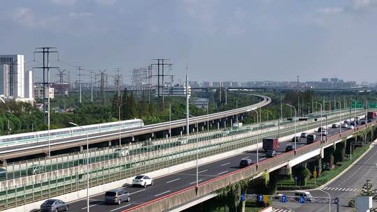 上海罗山高架路  沪奉高速  城市快速路