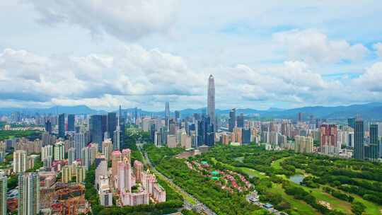 深圳城市中心航拍