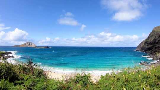 马卡普海滩的风景