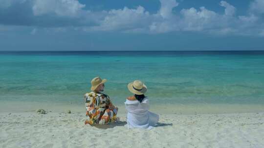 Playa Porto Marie Beach库拉索岛白色热带海滩与Turqouse Water Ocean Curacao Beach