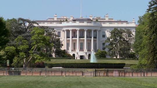华盛顿特区的白宫视频素材模板下载