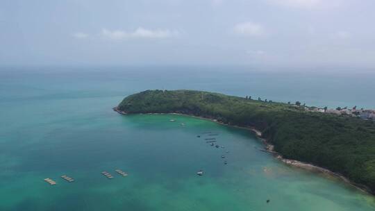 广西北海涠洲岛海滨自然风光航拍