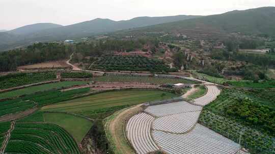 中国云南田园村庄风景