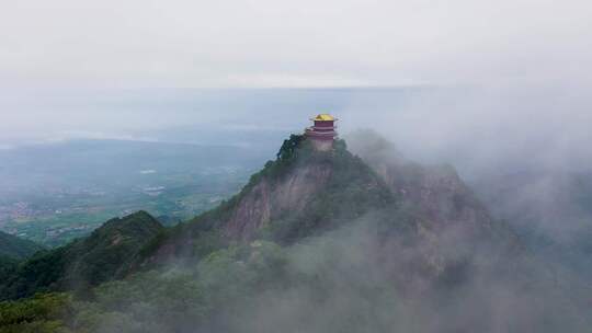 南五台山 钟南山 秦岭 云海 蓝天白云 穿云