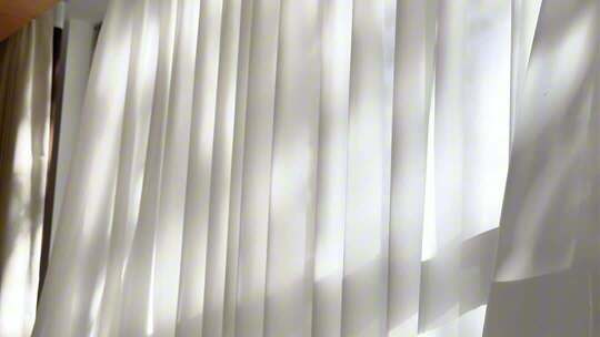 午后阳光光影飘逸窗帘光影