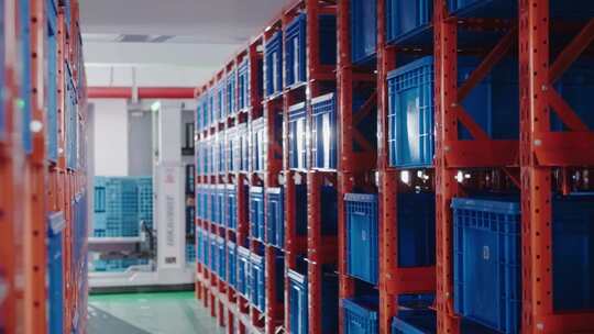 AGV智能搬运机器人工作场景仓库运输物料