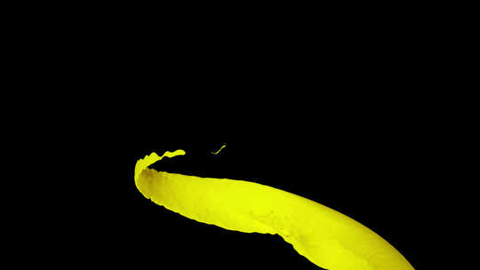 Vortex Splash Of黄色油漆