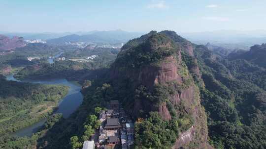 广东韶关丹霞山5A景区航拍