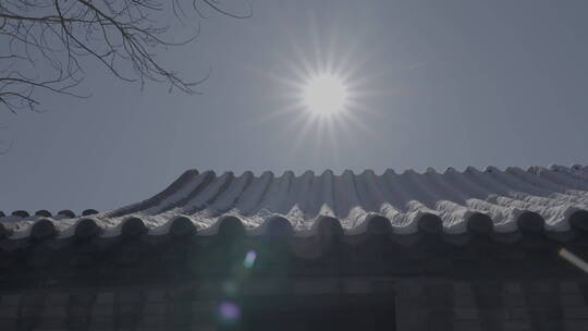 北京冬天 冬日暖阳 胡同生活视频素材模板下载