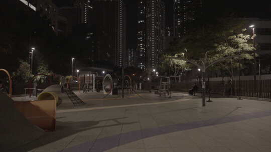 香港九龙四美街城市公园视频素材模板下载