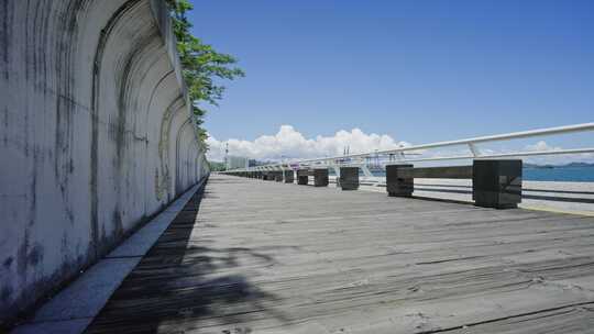 【正版素材】深圳盐田海滨栈道海山