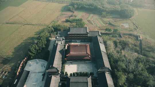 旧街镇庆福寺航拍B 4K