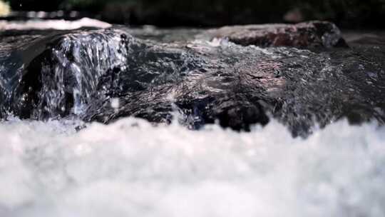 水流体液体水流慢动作流水升格视频
