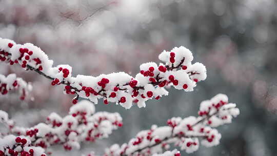 唯美雪景冬天下雪