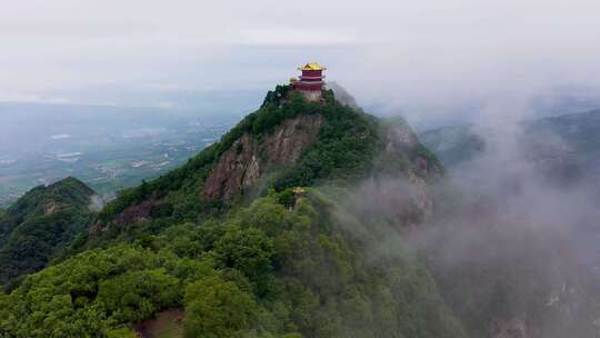 南五台山 钟南山 秦岭 云海 蓝天白云 穿云