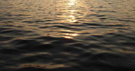 夕阳下满画幅唯美水波波纹 波光粼粼