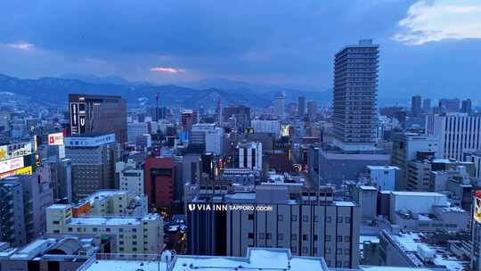 日本札幌城市航拍