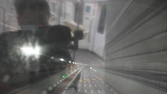 上海轨道交通隧道视频素材模板下载