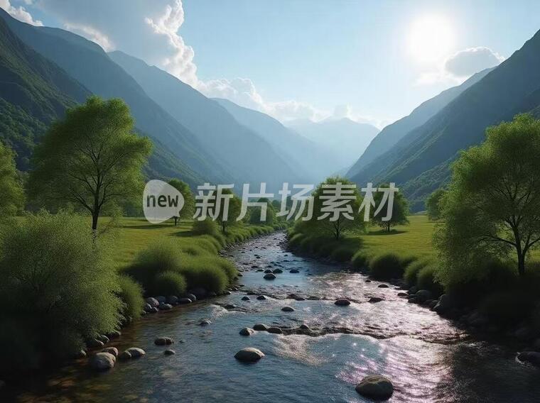 一张有山有水有树的图片2